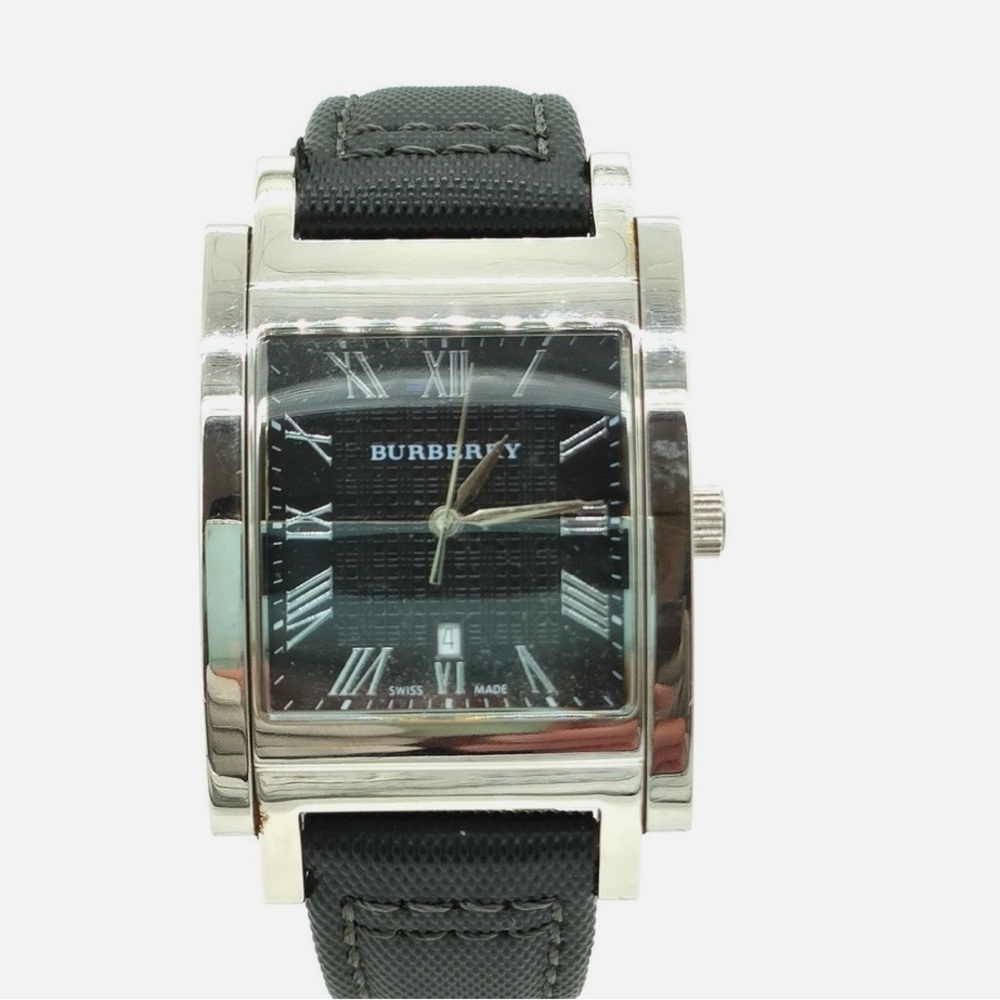 Burberry Men's Watch with Black Dial and Silver Case - Picture 1 of 9